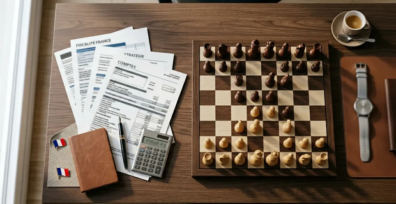 Un entrepreneur analysant des graphiques financiers et documents fiscaux dans un bureau moderne