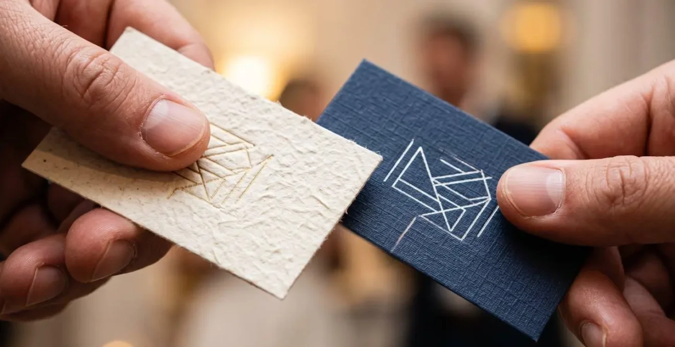 Deux professionnels échangeant lors d'un événement networking en France
