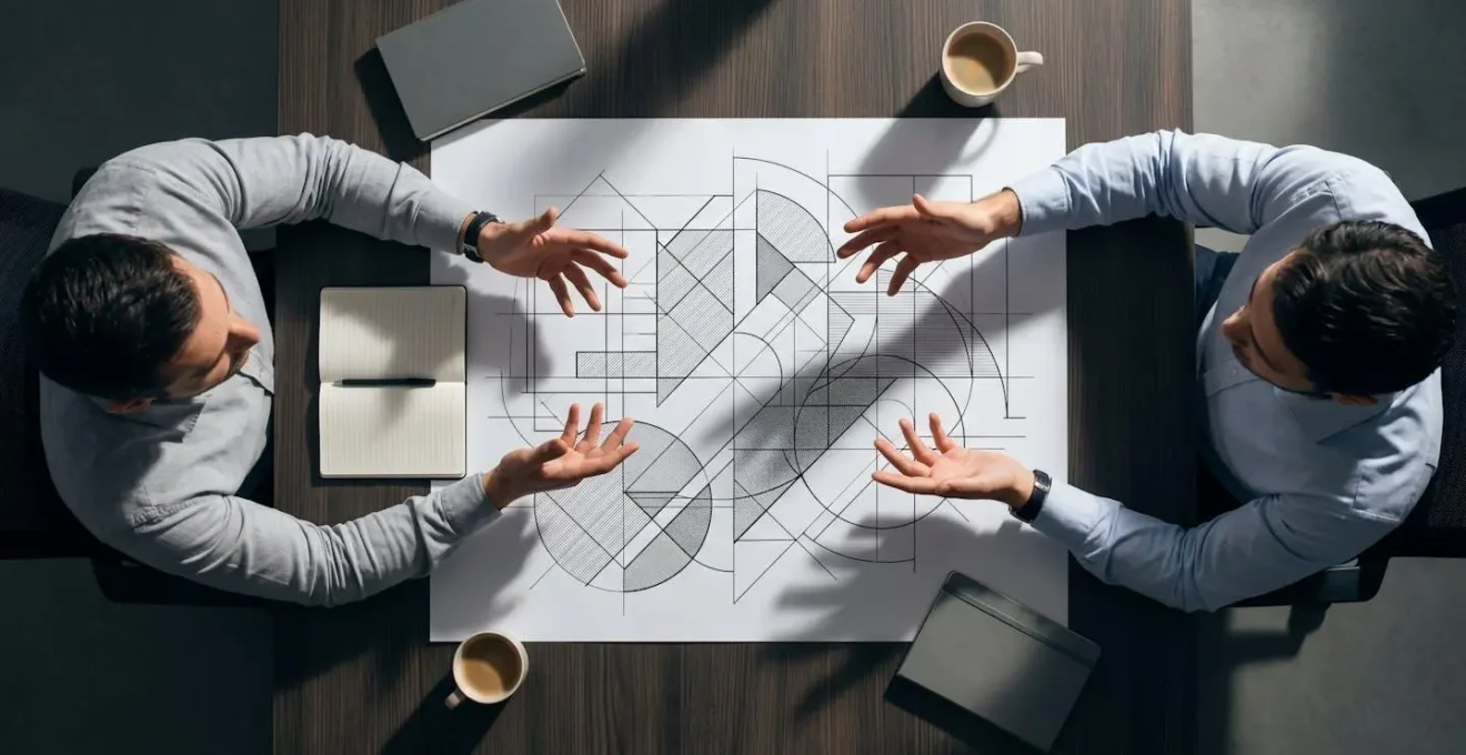 Discussion entre franchisés dans un espace de coworking