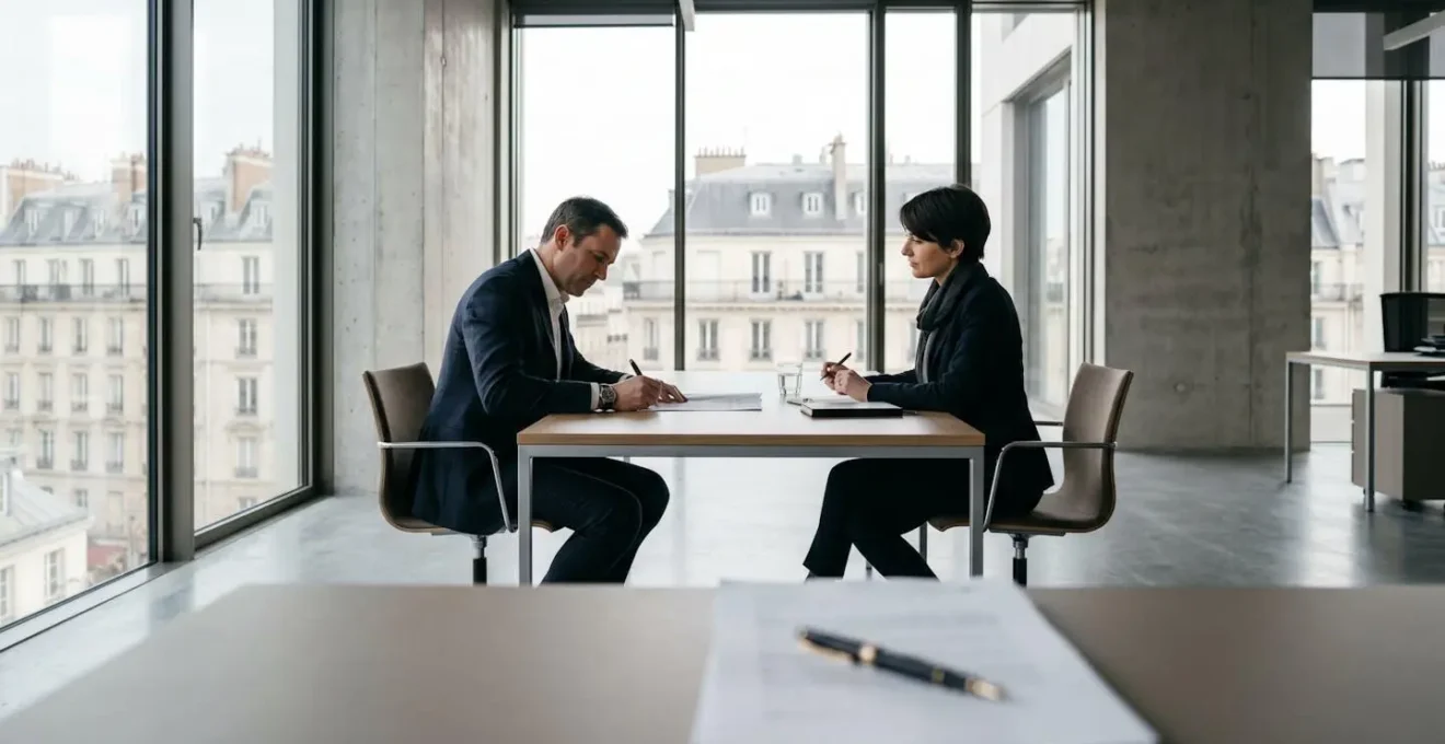 Signature d'un accord de confidentialité dans un environnement professionnel français